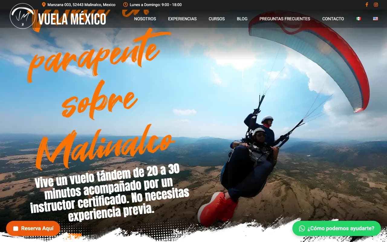 Sitio de Vuela México